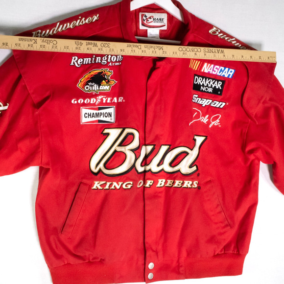 Y2K NASCAR Racing Jacket Chase Authentic Dale Earnhardt Jr Nextel Budweiser XL - Picture 12 of 14